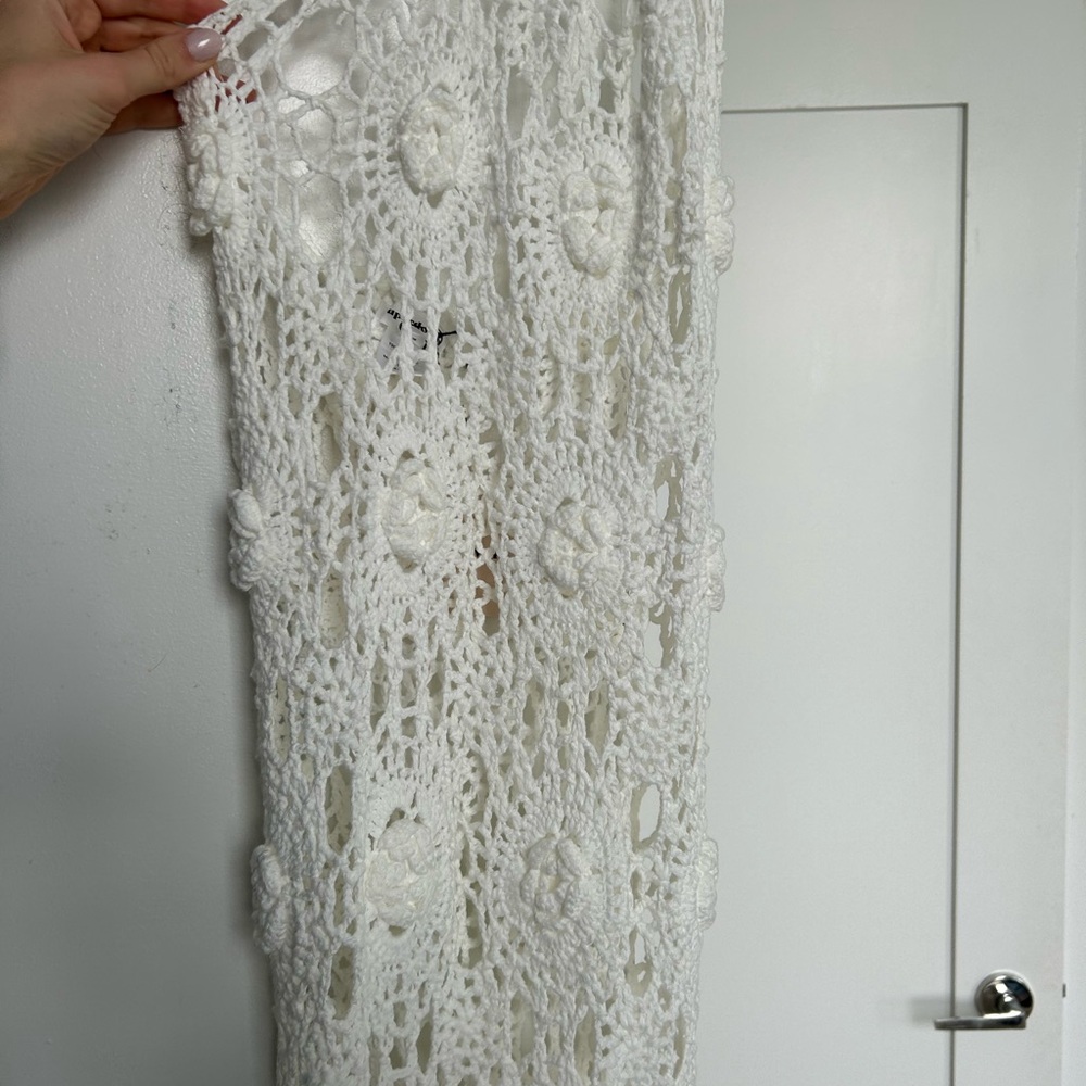 NWT Superdown White Crochet Coverup